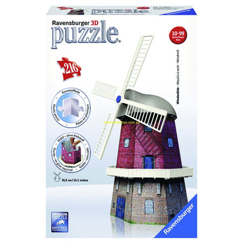 3D пазлы Мельница 216 ч (Windmill) 3D пазлы